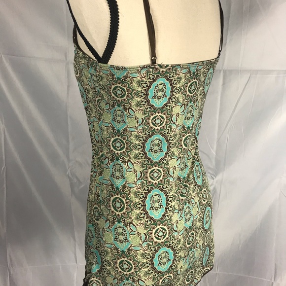 Lace trimmed, Multi-colored Tank Top - Picture 4 of 6